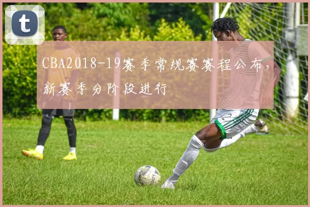 CBA2018-19赛季常规赛赛程公布,新赛季分阶段进行