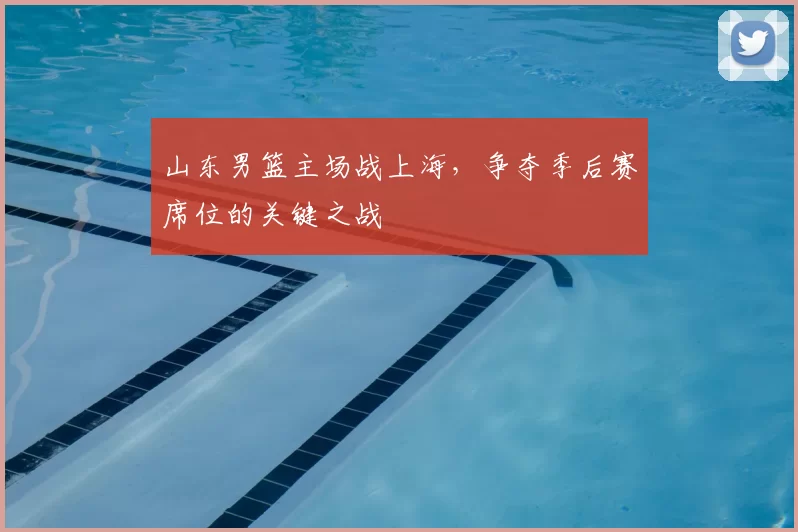 山东男篮主场战上海,争夺季后赛席位的关键之战