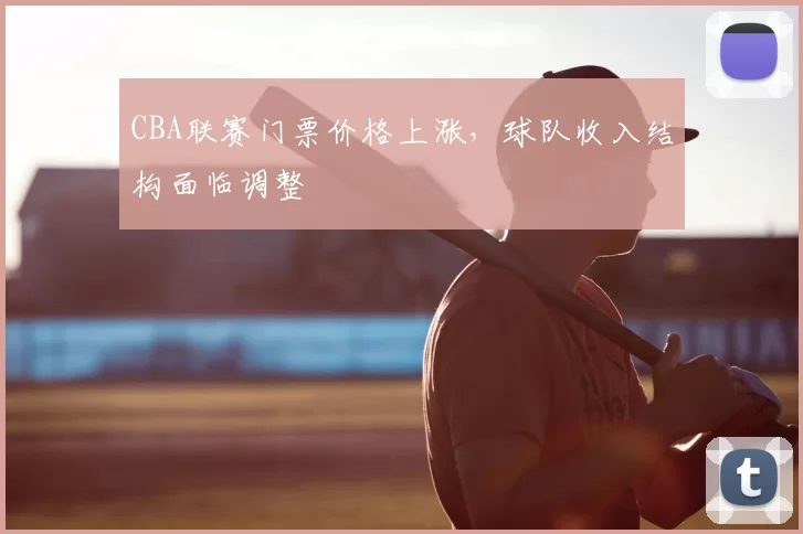 CBA联赛门票价格上涨,球队收入结构面临调整